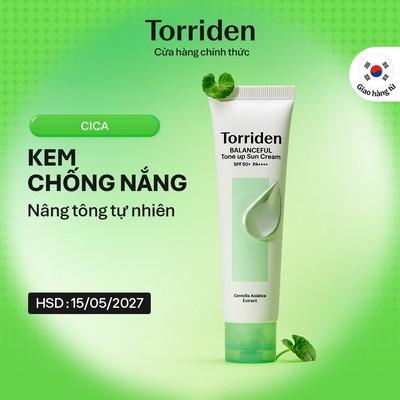 [EVENT] Kem chống nắng nâng tone da BALANCEFUL CICA với SPF 50+ PA++++, 60ml, Sun Cream (HSD 05/2027)