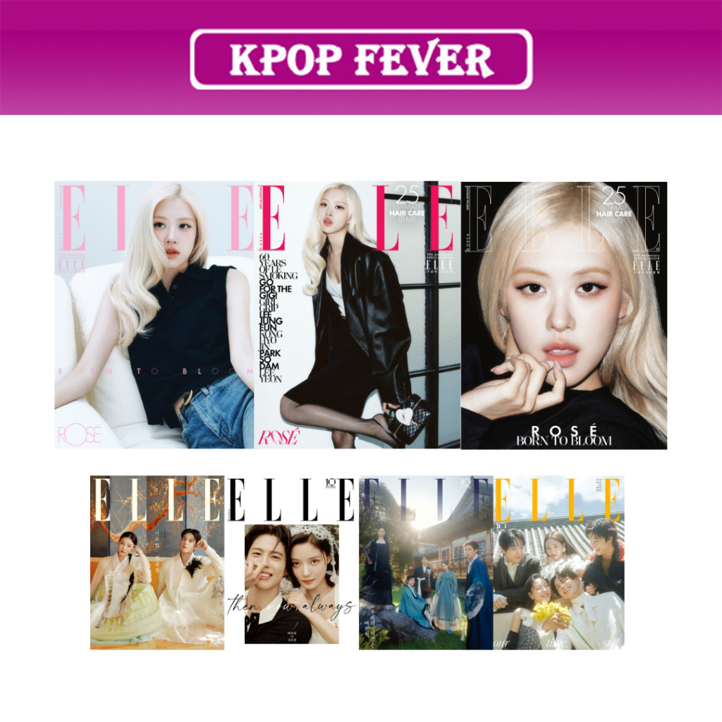 BLACKPINK ROSÉ ELLE 2026.09 Magazine (KIM YOO JUNG & PARK BO GUM Bonus Cover)