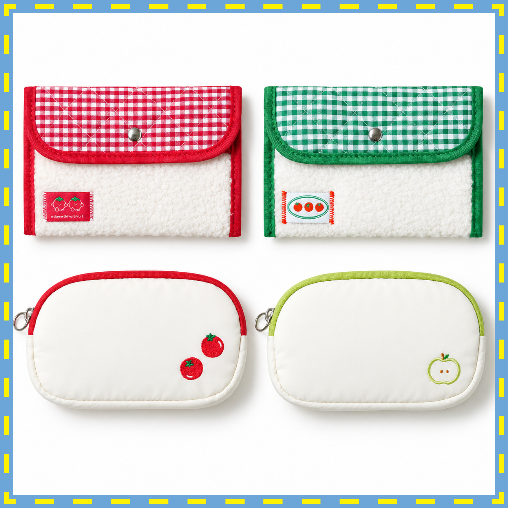 Hộp đựng bút DAISO Fruit Series 4 loại từ Hàn Quốc Daiso