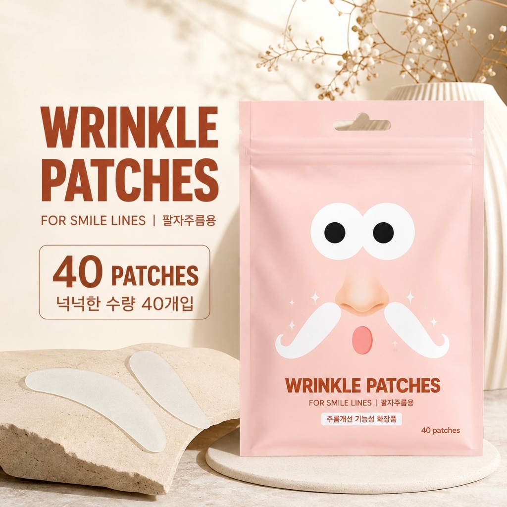 ONSLO Smile Line Patch 40pcs Retinal Wrinkle Care Firming Hydrating Korean Skincare