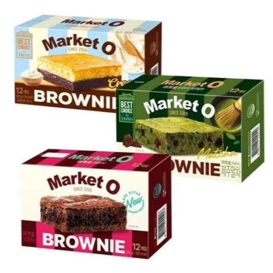 [ORION] Market O Brownie (12P) 240g Brownie / Cream Cheese / Matcha Brownie