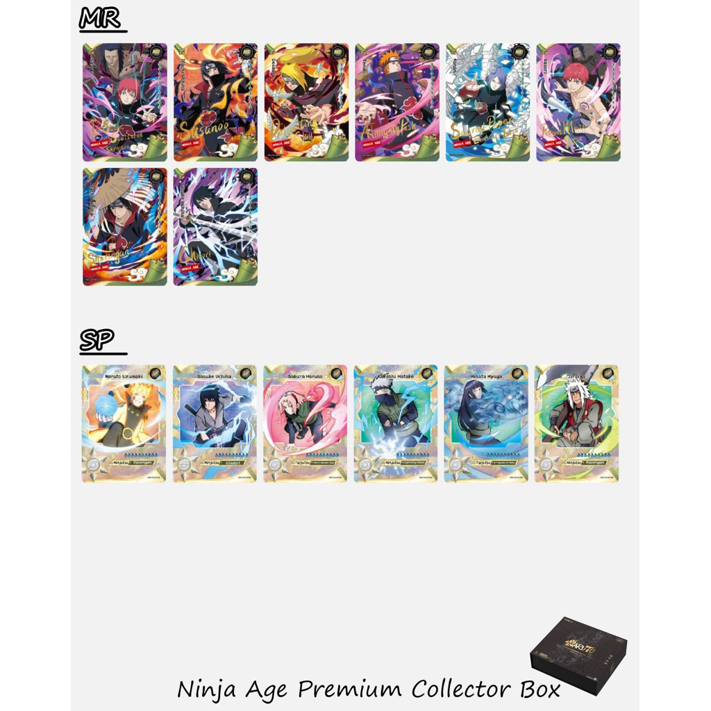Eng Black Box Ninja Age Thẻ riêng biệt PR MR SP Kayou Naruto