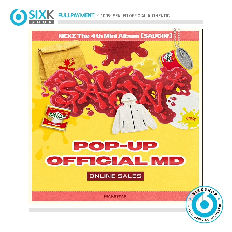 SIXKSHOP✨NEXZ The 4th Mini Album [SAUCIN'] POP-UP STORE OFFICIAL MD