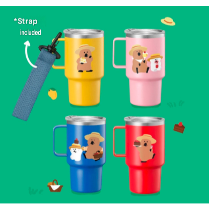 [Twosome Dinotaeng Petit Tumbler] Móc khóa Mini Tumbler | Tumbler nhân vật dễ thương | Móc khóa | Hà