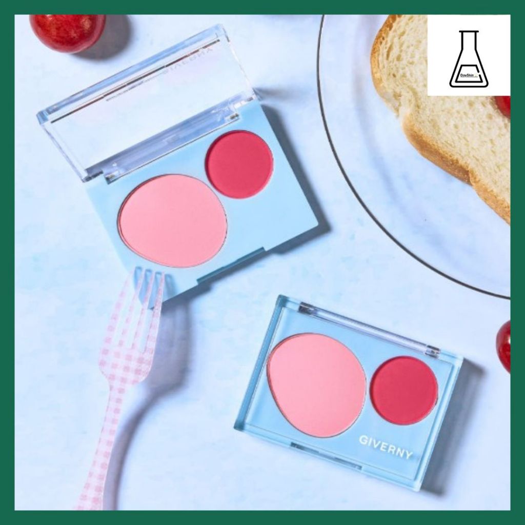 [GIVERNY] GIVERNY Fluffy Dual Blusher 7.4g, 4 màu