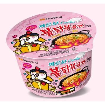 Mì không chứa carbonara Buldak SAMYANG Mì kem ăn liền Hàn Quốc Buldak Bánh gạo cay Phong cách Ramen 