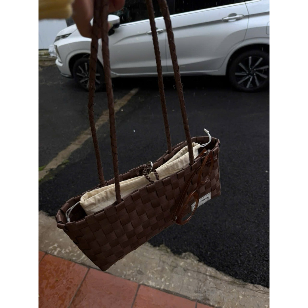 Túi Đan Ô To Nữ Handmade Cool Mom Co. Dalat - Túi Xách Thủ Công Việt Nam Đi Làm Đi Chơi Đi Biển( có kèm túi lót)