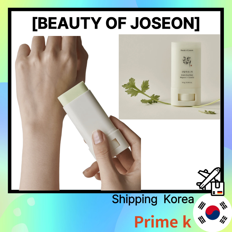 [BEAUTY OF JOSEON] Matte Sun Stick Mugwort Camelia 18g SPF50 + PA + + + / Sebum Care Kem chống nắng 