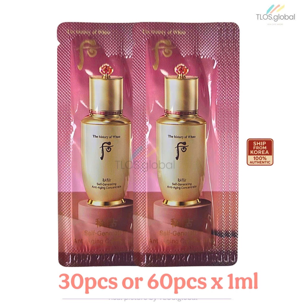 60 hoặc 30 gói * 1ml Whoo Bichup Tinh chất cô đặc chống lão hóa Bichup Self Generating Anti Aging