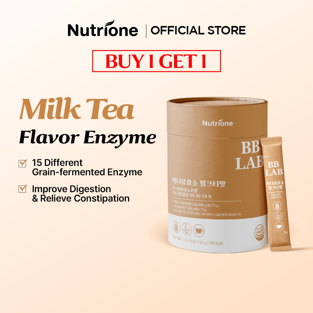 [Khuyến Mãi Đặc Biệt 1+1] NUTRIONE BBLAB Enzyme Inner View Vị Trà Sữa (3 g x 50 gói)