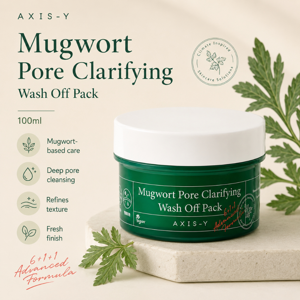 [AXIS-Y] Gói rửa sạch lỗ chân lông Mugwort 100ml | Mặt nạ đất sét Mugwort để chăm sóc lỗ chân lông, 