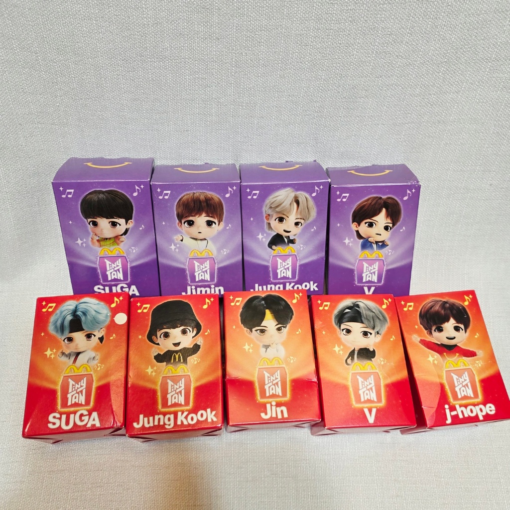 McDonald 's × BTS TinyTAN Hình + Bộ thẻ ảnh | Chọn Thành Viên | Hư hỏng hộp