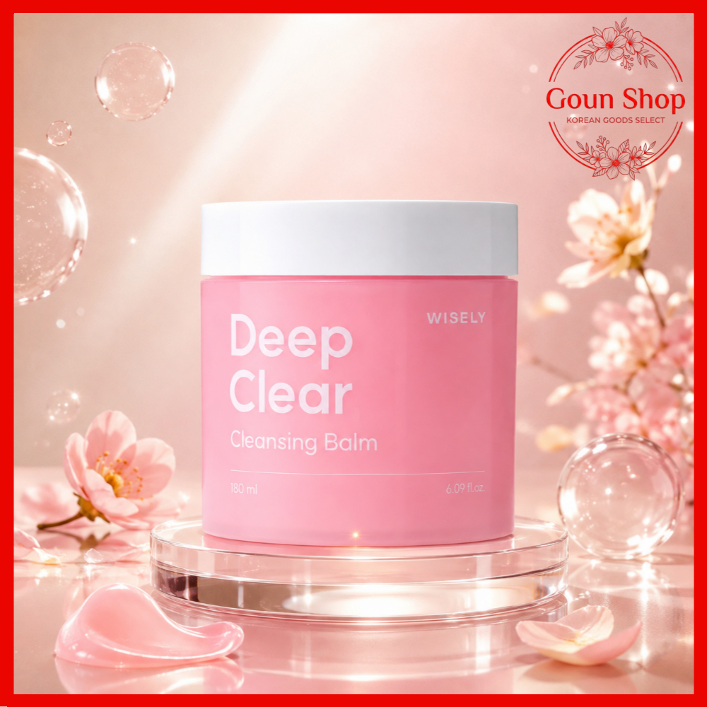 [WISELY] Sữa rửa mặt Deep Clear 180ml 1 Sữa rửa mặt trang điểm & chống nắng cỡ lớn Chăm sóc da Hàn Q