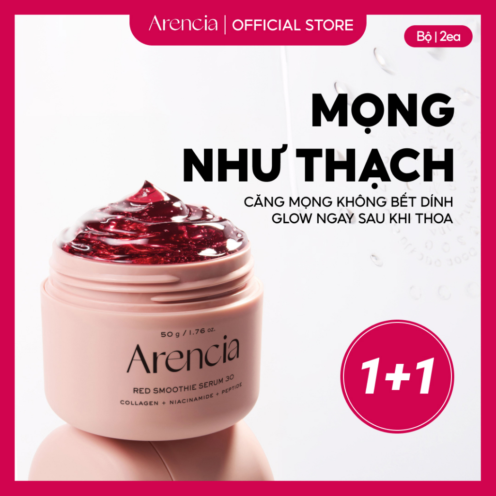 [Arencia] Serum Smoothie đỏ 30 50g (1+1)