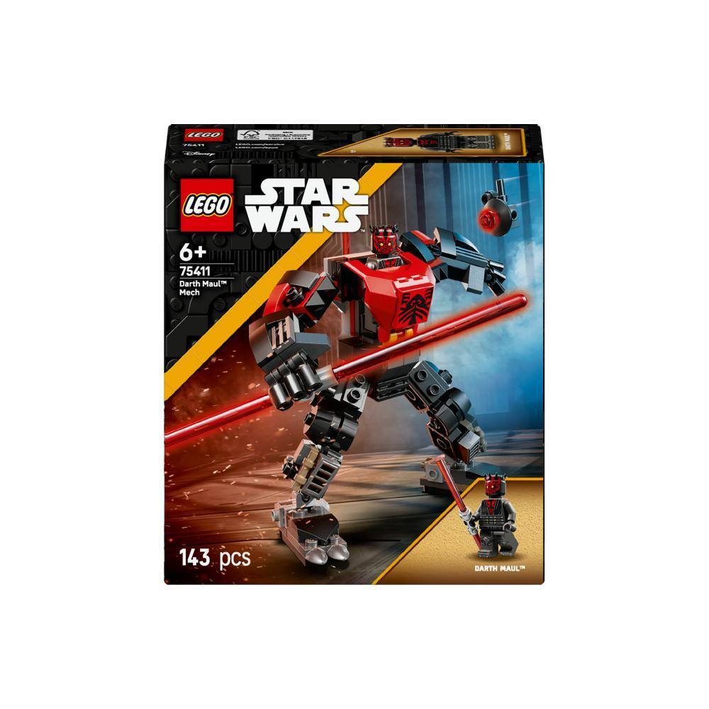 LEGO Star Wars Darth Maul Mech 75411 143 chiếc với Minifigure Double Lightsaber Posable Robot Toy Ki