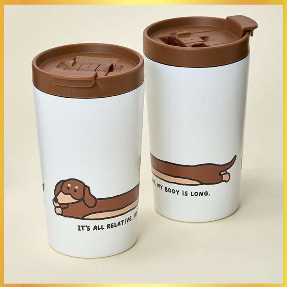 [JOGUMAN STUDIO] Cốc nắp lật Woody, 420ml
