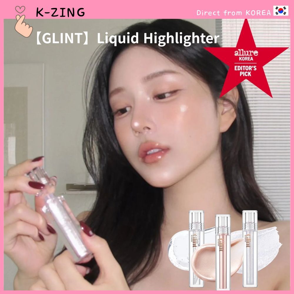 [GLINT] Kem đánh bóng dạng lỏng đa năng (3 sắc thái) Trang điểm Dewy Glow, Lớp phấn má hồng