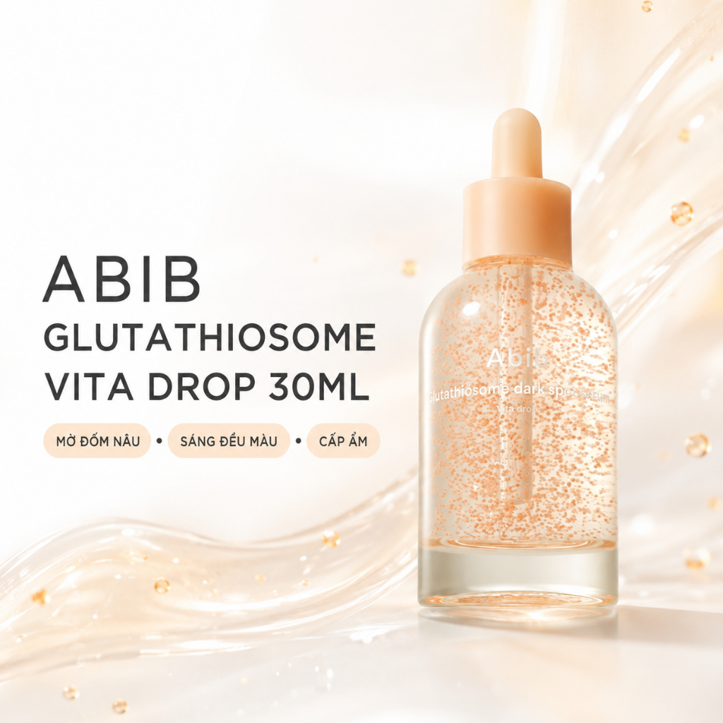 Abib Glutathiosome Vita Drop 30ml Serum Hàn Quốc giảm đốm nâu làm sáng da đều màu cải thiện tông da 