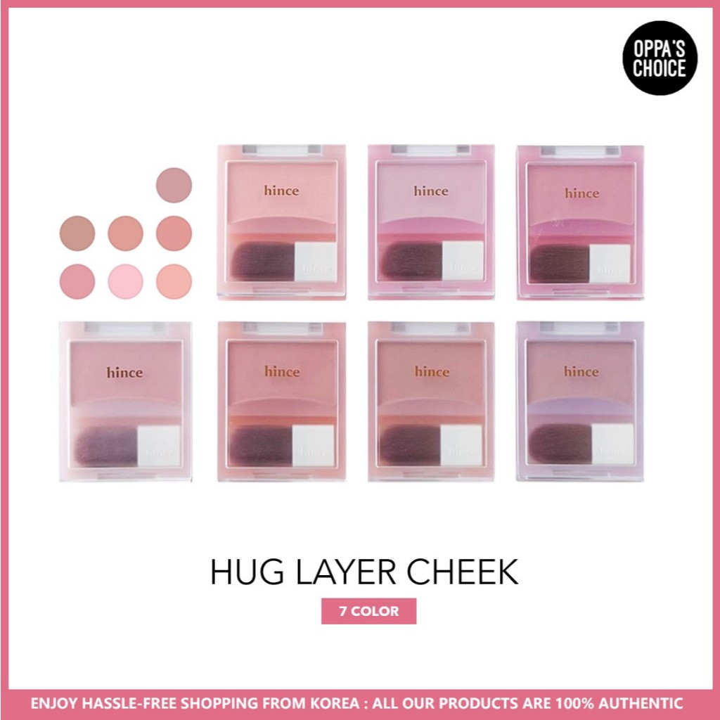 Phấn má hồng [HINCE] HUG LAYER CHEEK 2G 7 MÀU