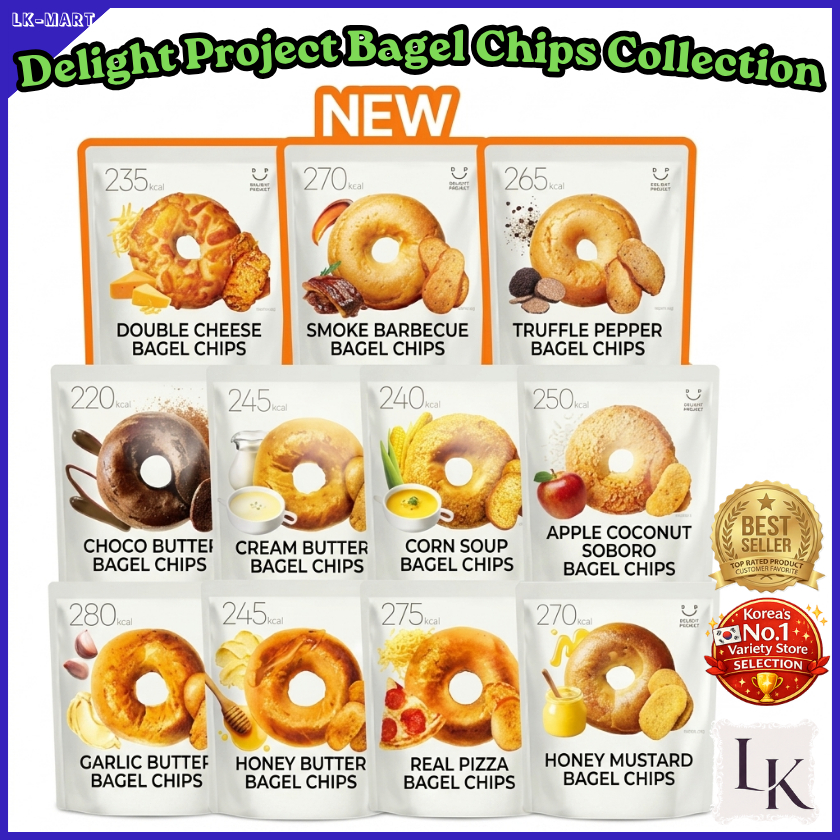 Delight Project l Bộ sưu tập Chip Bagel 125g / Đồ ăn nhẹ Hàn Quốc OliveYoung / K-Chips
