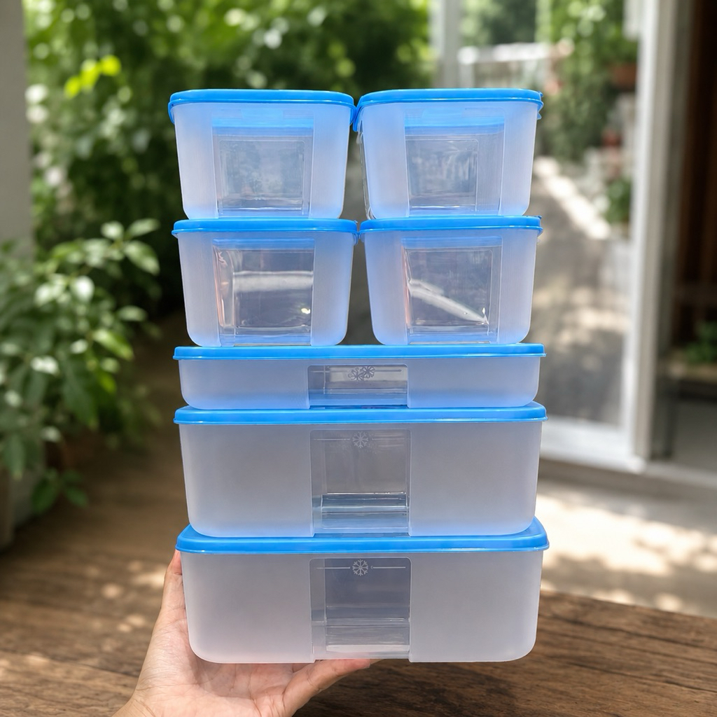 Combo 7 hộp trữ đông Freezermate Fit Set 7 Tupperware hàng chính hãng