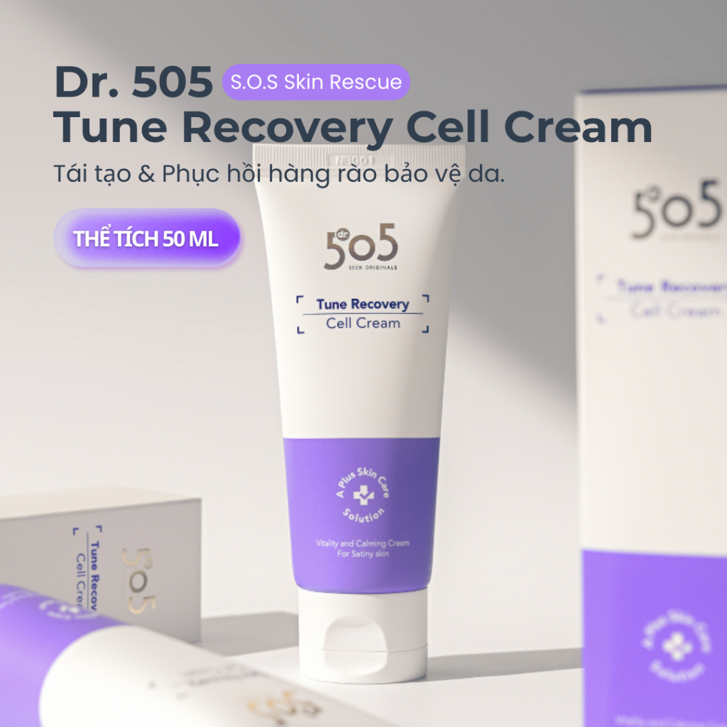 Kem dưỡng phục hồi tế bào Dr.505 Tune 50ml – 5-Ceramide Complex, Derma Clara & Cica Recovery