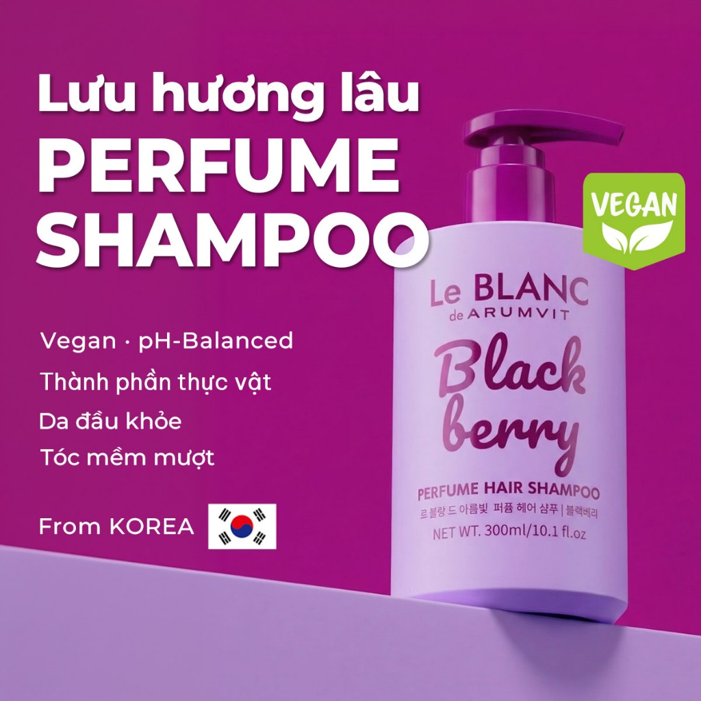Le BLANC Dầu Gội Nước Hoa - Blackberry | Perfume Hair Shampoo