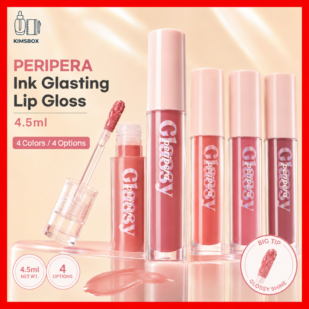 PERIPERA Ink Glasting Lip Gloss 4.5ml Bóng Plumping Lip Shine