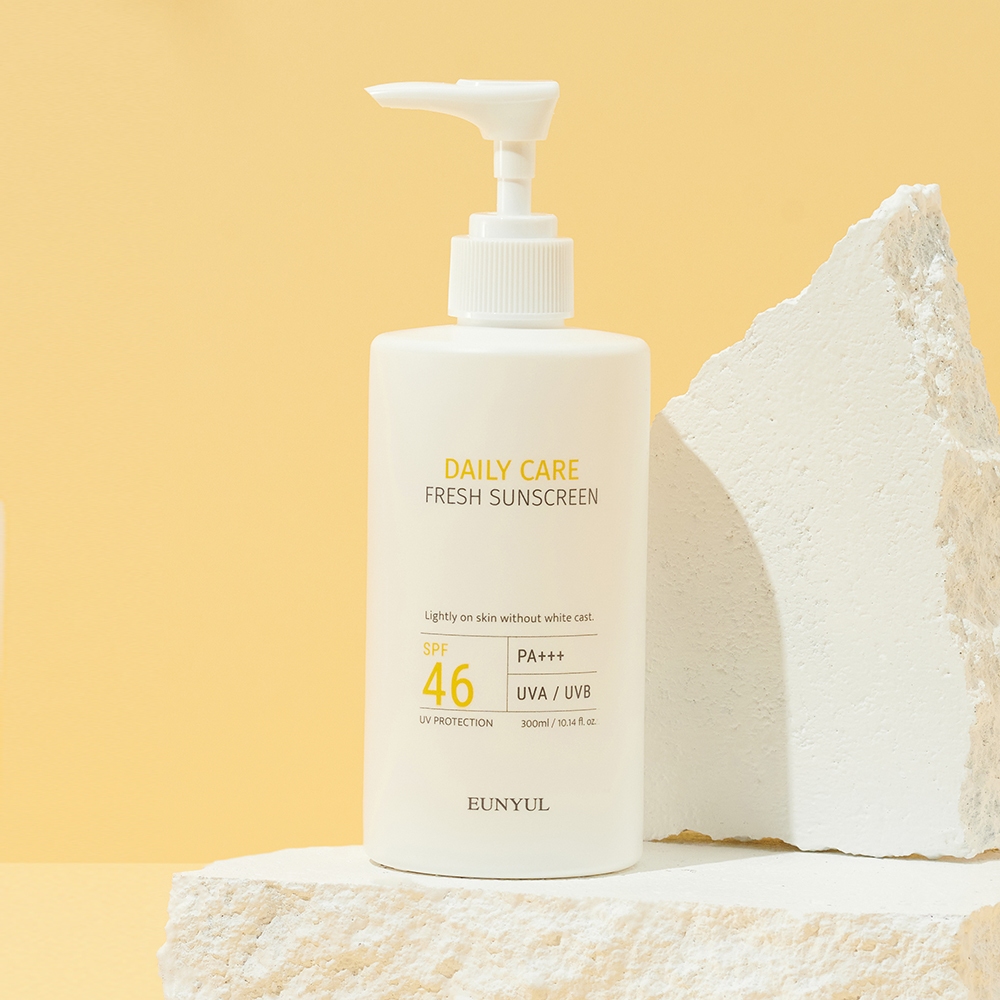 Eunyul Daily Care Kem chống nắng body tươi SPF46 PA + + + 300ml Kích thước lớn Mặt & Cơ thể Chống ti
