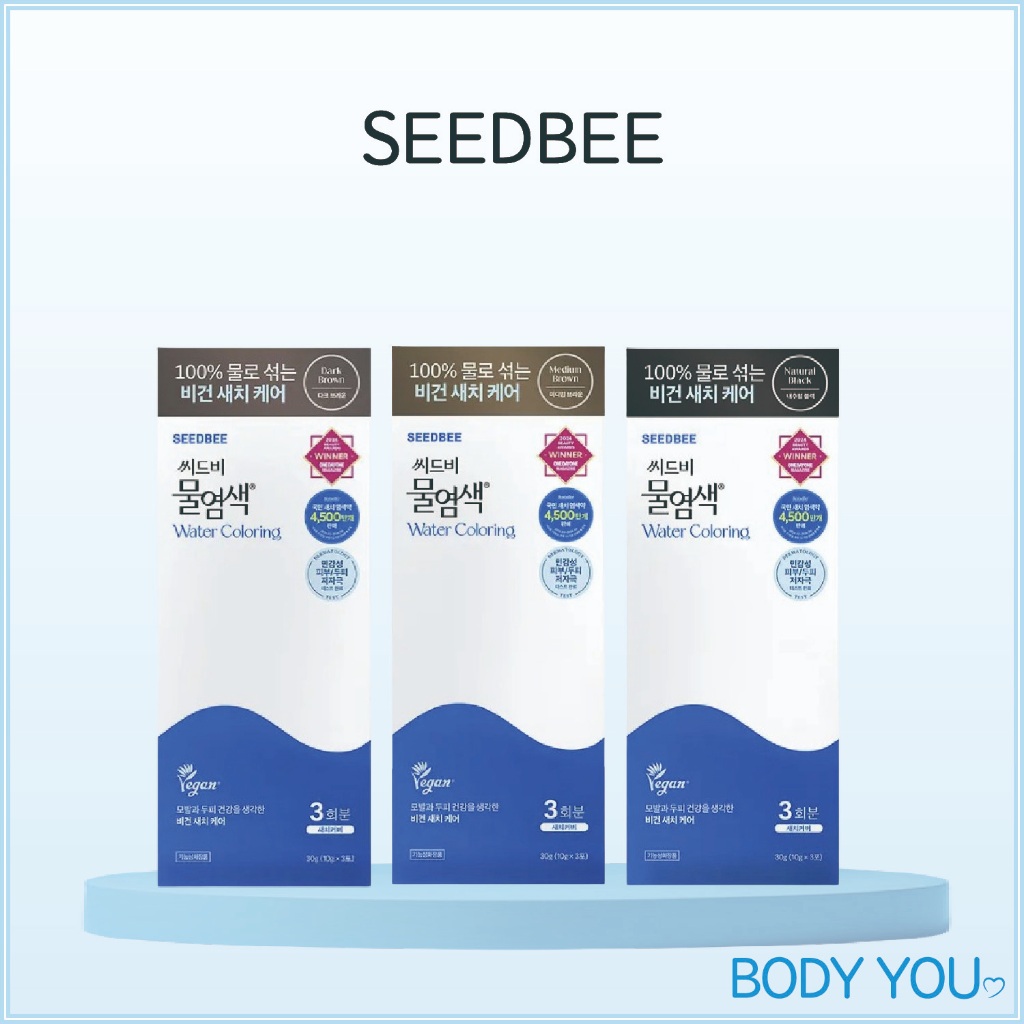 [SEEDBEE] Water Dyeing Season 2 30g / Bột Nhuộm Tóc Pha Nước thuần chay / [100% Genuine]