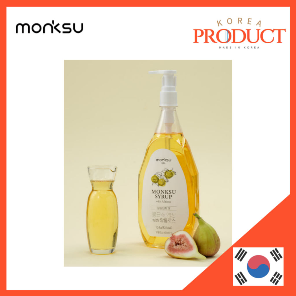 MONKSU Allulose w / Pump 1.3kg Đường Thay Thế Monk Fruit Stevia
