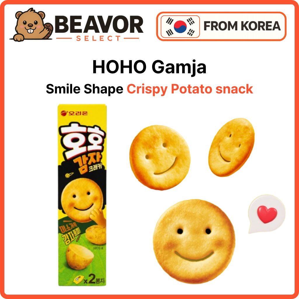 [Orion] HOHO Gamja Smile Potato Snack Crackers 81g Snack Hàn Quốc Nướng giòn