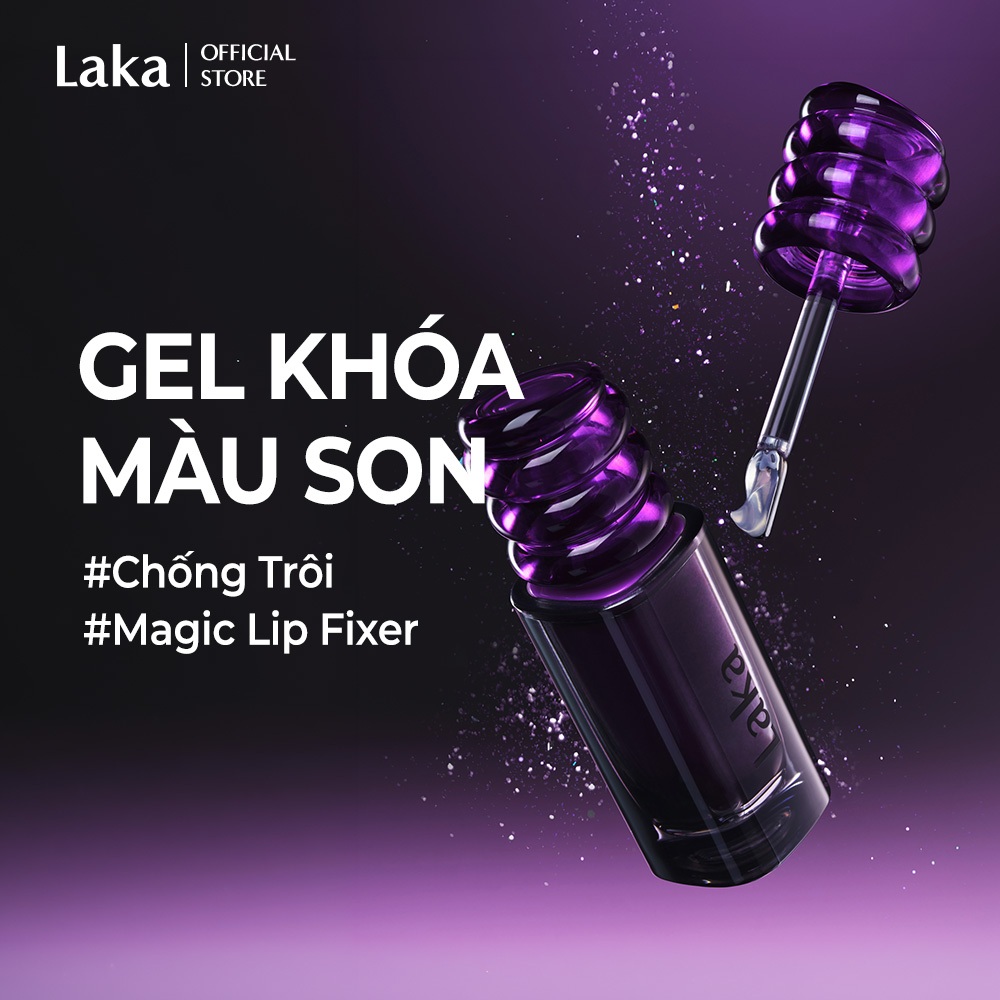 [Laka Official] *MỚI* Gel KHÓA Màu Son Cố Định Chống Lem Trôi Son ( 3.7g )