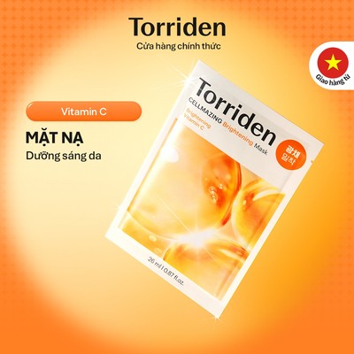 [1 miếng] [Hàng Tặng Kèm Không Bán] Torriden Mặt nạ giấy dưỡng trắng sáng da CELLMAZING chứa Vitamin C