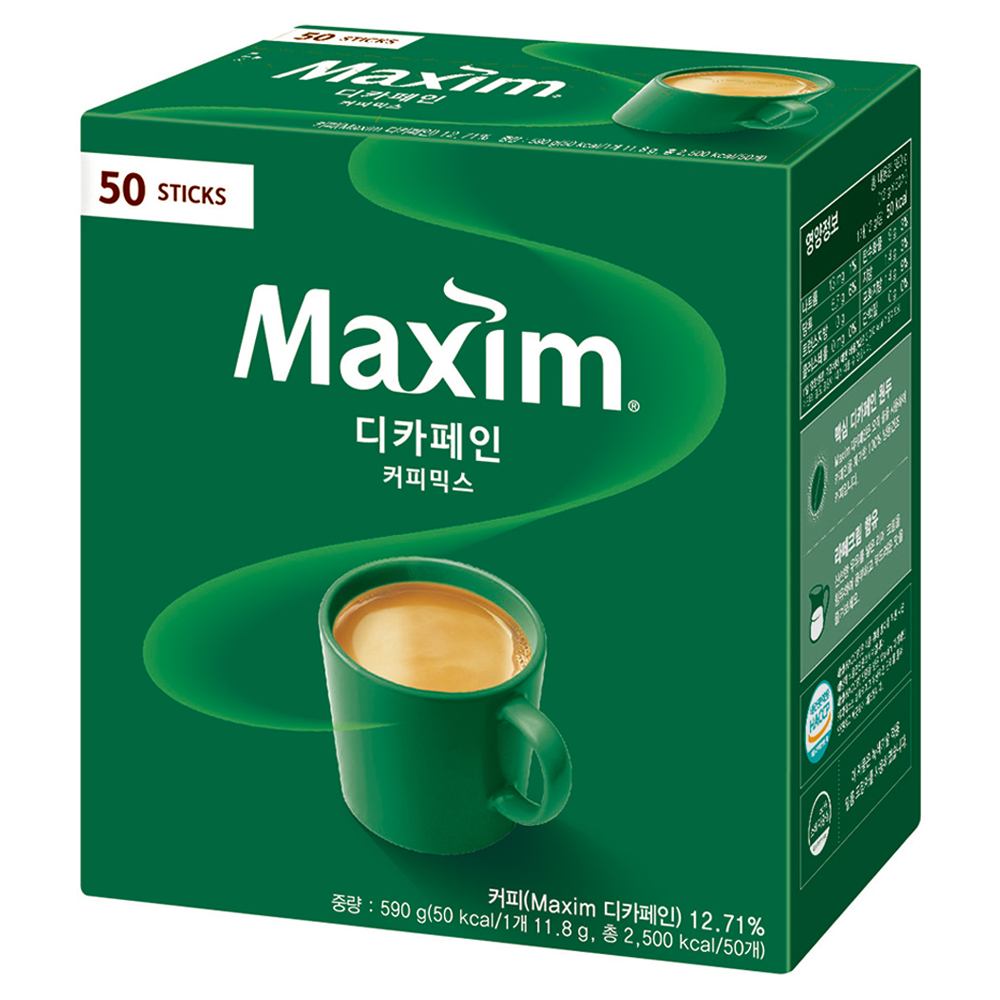 [Maxim] Que pha cà phê hòa tan khử caffein 11,8g (50T) Đêm khuya không chứa caffein [Trực tiếp từ Hà