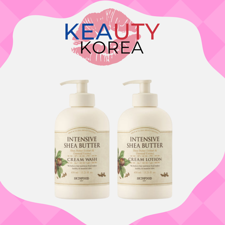 Skinfood Intensive Shea Butter Cream Body Wash 450ml / Skinfood Intensive Shea Butter Cream Body Lot