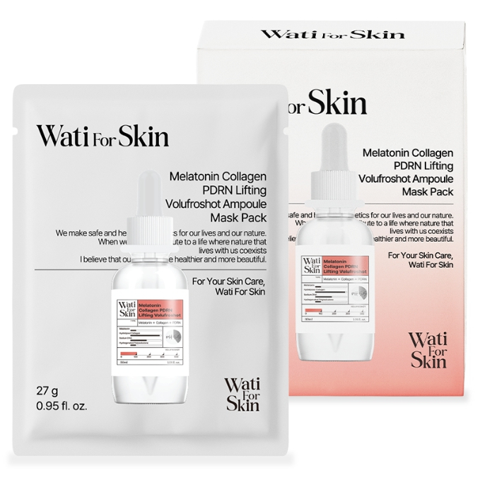 Wati for Skin PDRN Collagen Exosome Serum / Melatonin Collagen PDRN Lifting Mask Pack 1 bộ (10 chiếc
