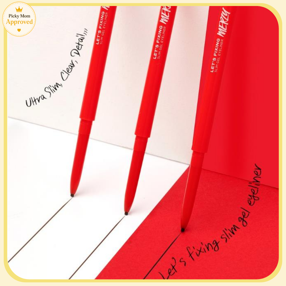 #K-DAISO COSMETIC # MERZY Let 's Fixing Slim Gel Eyeliner 0,05g (3 Tùy chọn) - Onyx đen / Opal đồng 