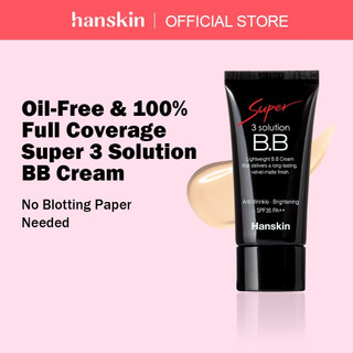 [HANSKIN CHÍNH THỨC] Kem nền 3 trong 1 HANSKIN Super 3 Solution BB Cream SPF35 PA++, 30ml
