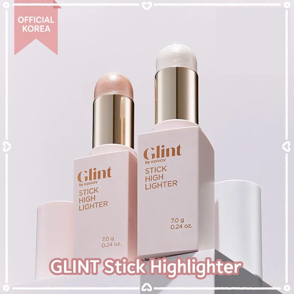 Highlighter GLINT Stick | Son dưỡng Glow Hàn Quốc | Tia hồng rạng rỡ | 3 màu