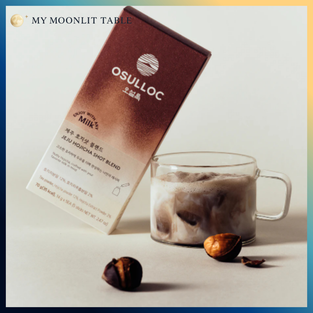 [OSULLOC] Hỗn hợp pha trà Jeju 5 que 2 hương vị | 7 kcal mỗi que | Bột Latte sữa | Jeju Matcha | Jej