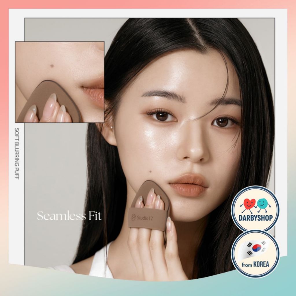 [Hàng có sẵn] Bộ Studio17 Soft Blurring Puff 2P | Bao gồm hộp đựng di động độc quyền & nạp lại 1P | 