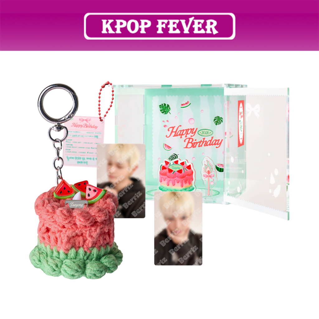 NCT TAEYONG [2026 BIRTHDAY] MD / Acrylic Cake Box, Crochet Mini Cake Keyring