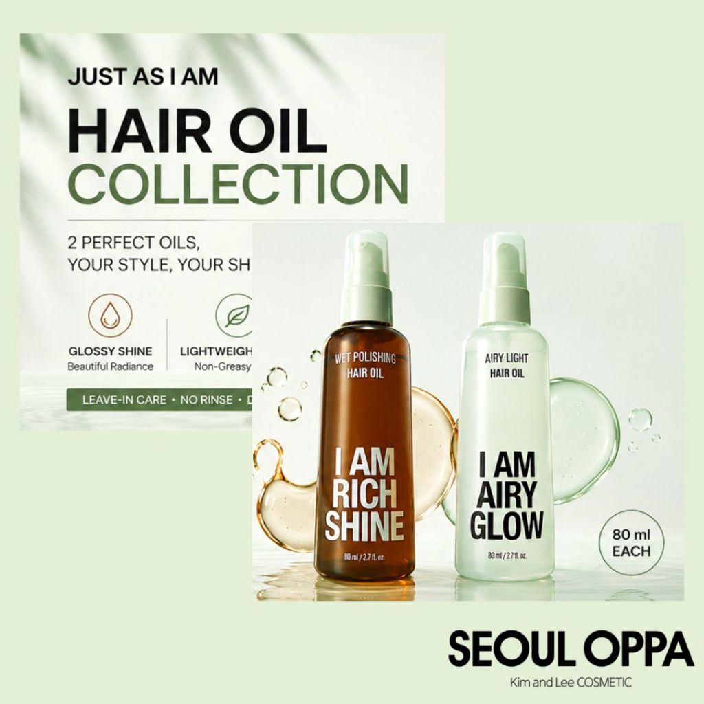 [JUST AS I AM] SERIES DẦU TÓC – 2 LOẠI 80 ml / SeoulOppa