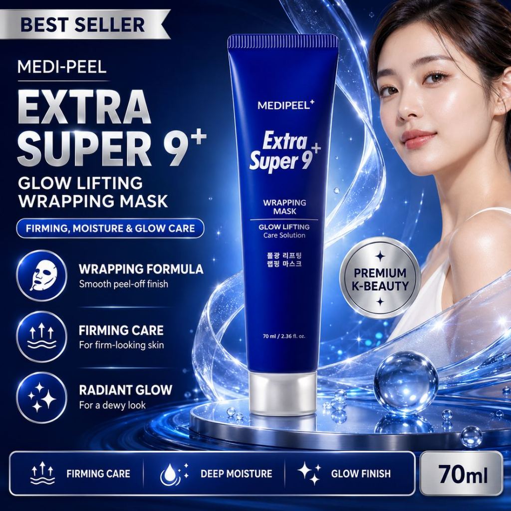MEDI-PEEL Extra Super 9 Plus Glow Nâng Gói 70ml 1 Mặt nạ dưỡng ẩm làm săn chắc da mặt Hàn Quốc