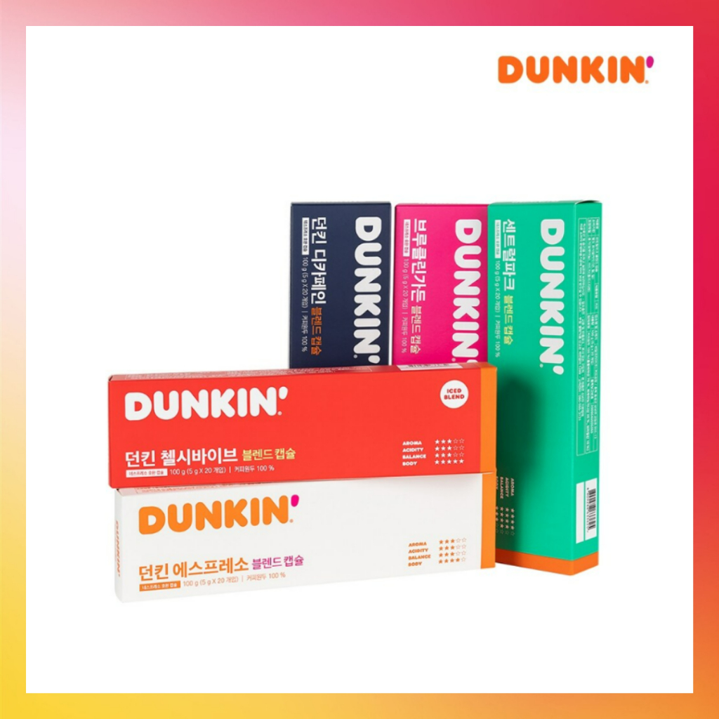 Viên nang cà phê tương thích DUNKIN Nespresso (20 mỗi hộp) Chelsea Vibe Central Park Espresso Blend 