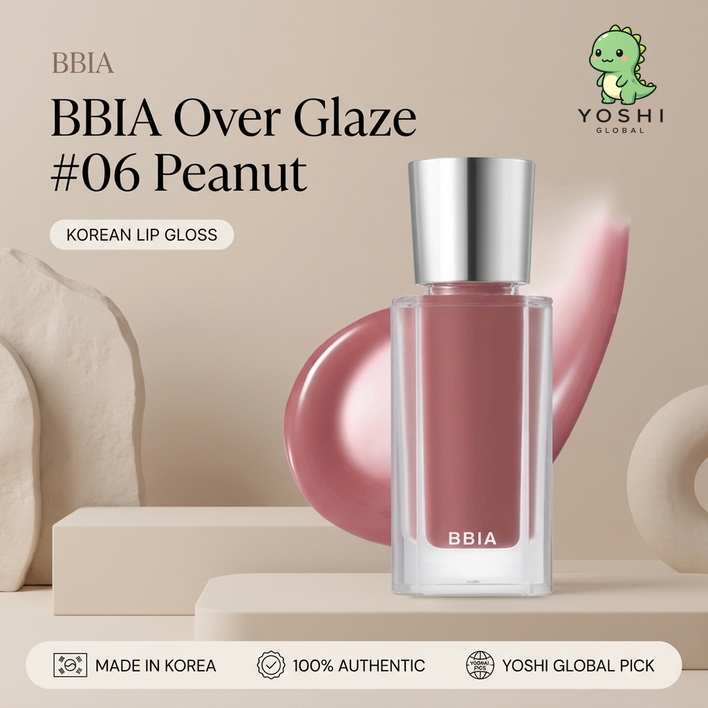 BBIA Over Glaze #06 Đậu Phộng Dang | Son Tint bóng MLBB | Men môi Viral Hàn Quốc