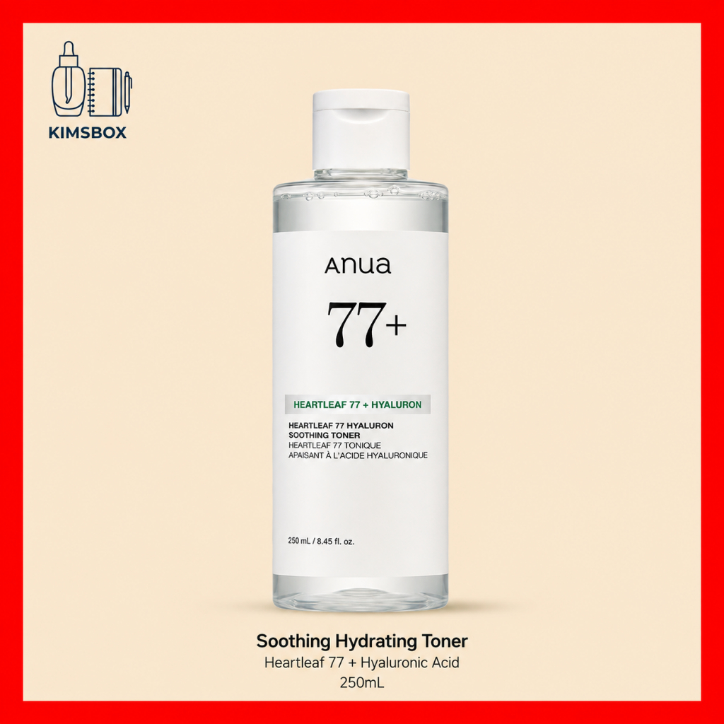ANUA Heartleaf 77 Toner Hyaluronic Acid Soothing Hydrating Toner 250ml