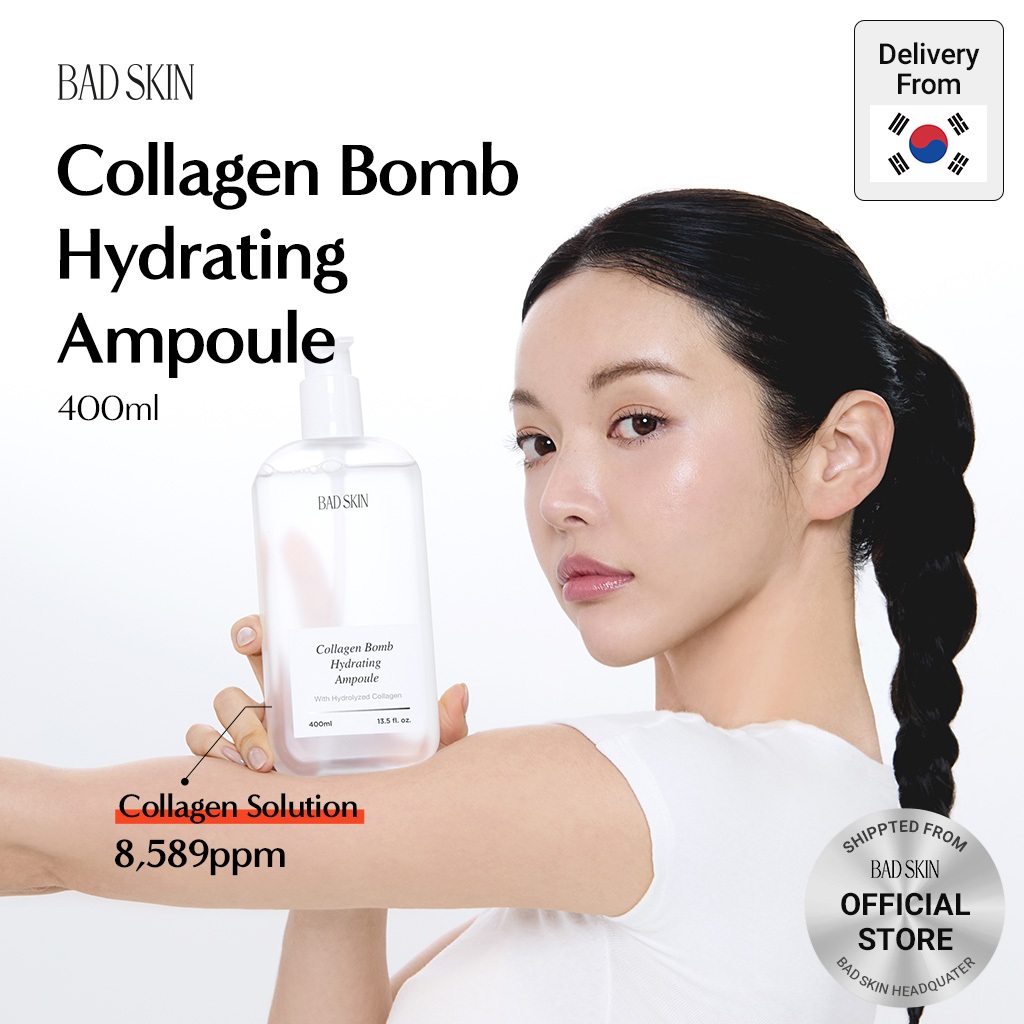 [BADSKIN CHÍNH THỨC] Collagen Bomb Hydrating Ampoule 400ml, Dung dịch Collagen thủy phân (collagen cá biển)