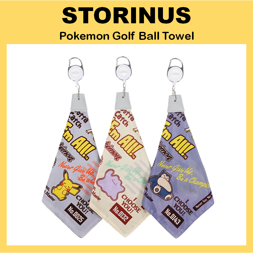 [STORINUS] Khăn bóng Golf Pokemon (Pikachu / Ditto / Snorlax)